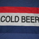 Cold Beer Flag 3x5 feet restaurant bar liquor store new