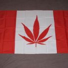 Marijuana Leaf Canada Flag 3x5 feet Canadian pot weed banner new