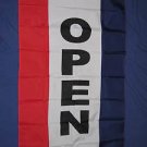 Open Flag 3x5 feet Vertical Banner store opening sign