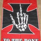 Rebel to the Bone Flag 3x5 feet Iron Cross skeleton new