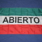 Abierto Flag 3x5 feet Spanish Open Bandera Mexico