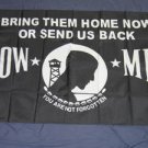 POW MIA Flag 3x5 feet Bring them home or Send us back