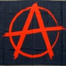 Anarchy Flag 3x5 feet anarchist symbol black punk rock red a circle