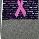 Pink Ribbon Stick Flag 12x18 inches Breast Cancer Awareness banner