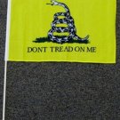 Don't Tread on Me Stick Flag 12x18 inches Yellow Coiled Snake Tea Party Gadsden