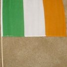 Irish Flag 12x18 inches Ireland banner wooden stick new
