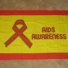 AIDS Awareness Flag 3x5 feet Red Ribbon Banner new hiv
