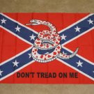 Confederate Don't Tread on Me Flag 3x5 Rebel Tea Party