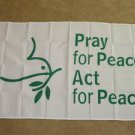 Pray for Peace Flag 3x5 feet Dove Olive Branch act new