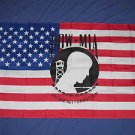 POW MIA on an American Flag 3x5 Vietnam Veterans Vets