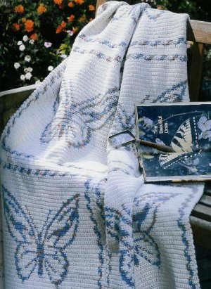 Free Crochet Pattern - Butterfly Afghan from the Afghans Free