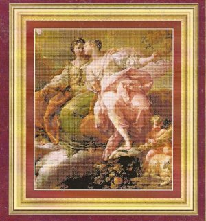 **CROSS STITCH Kustom Krafts  JUSTICE AND PEACE 2003