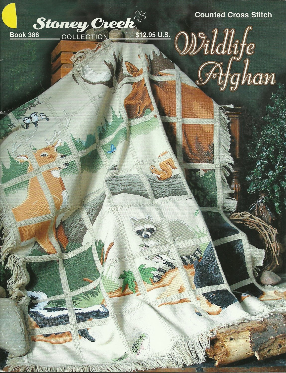 * 1 Cross Stitch Pattern Stoney Creek WILDLIFE AFGHAN DESIGN