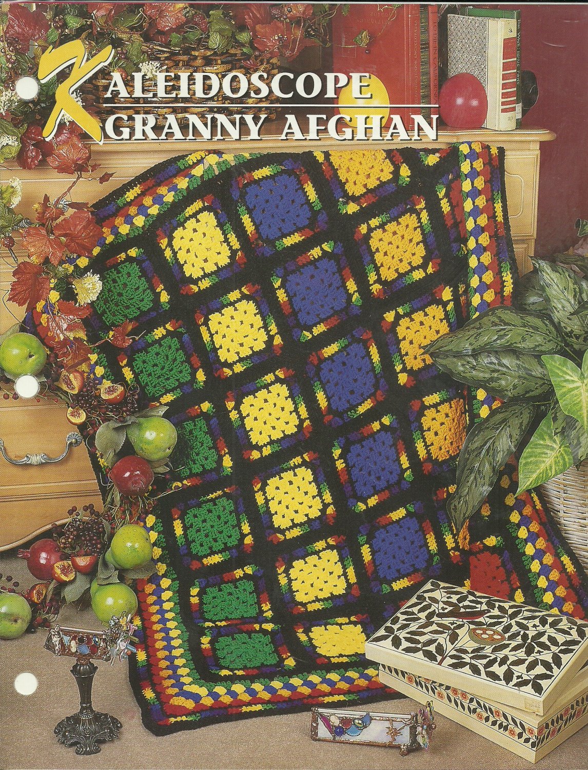 *Annie's Crochet Quilt Afghan Club Kaleidoscope Granny Afghan