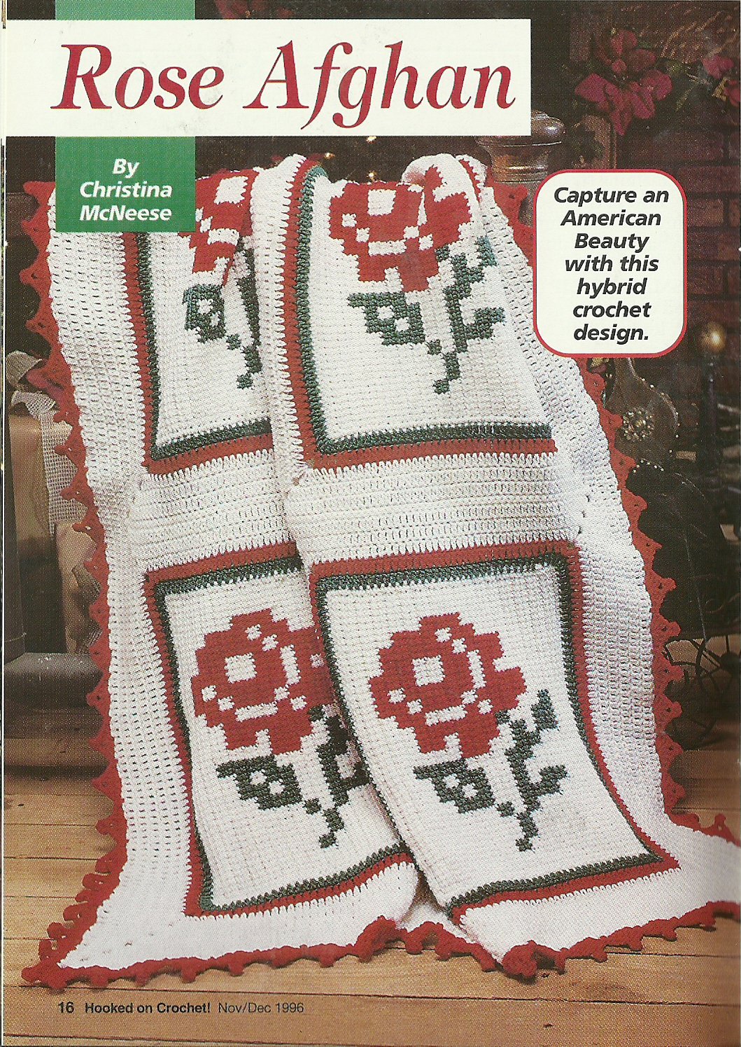 ** Hooked on Crochet - Christmas - Holstein Afghan