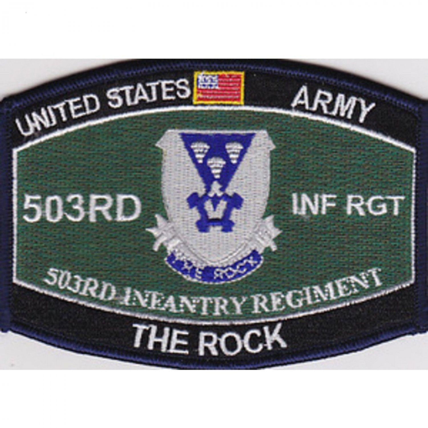 US Army 503rd Airborne Infantry Regiment MOS The Rock Patch