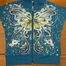 Custo Barcelona Short Sleeve Hoodie Turquoise Size 1 Small