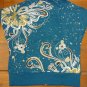 Custo Barcelona Short Sleeve Hoodie Turquoise Size 1 Small