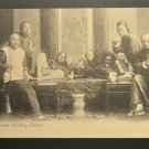 Old Postcard Chinese Smoking Opium ca 1900