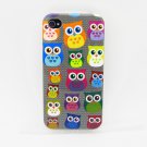 Cute Various Expressions Owl Design Hard Back Case Cover for APPLE iPhone 4 4S