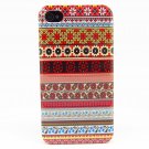tribes Grid pattern Design Hard Back Case Cover for APPLE iPhone 4 4S