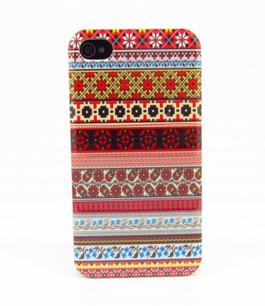 tribes Grid pattern Design Hard Back Case Cover for APPLE iPhone 4 4S
