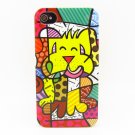 Cute Cartoon Tiger Design Hard Back Case Cover for APPLE iPhone 4 4S