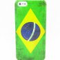Brazil Flag Classical Design Hard Back Case Cover For Apple iPhone 5 5G
