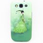 Green clothes fun girl Hard Back Skin Cover Case For Samsung Galaxy S3 i9300