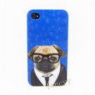 Cute Dog Christmas Gift Design Hard Back Case Cover for APPLE iPhone 4 4S
