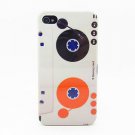 Old white audio tape Design Hard Back Case Cover for APPLE iPhone 4 4S