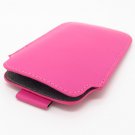 Pink  High Quality Leather Skin Case Cover Pouch for iTouch iPhone 4  4G 3G S