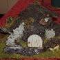 Bark Fairy house with Wagon, Handcrafted