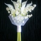 Elegant White Callas Bridal Bouquet