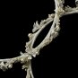 Delightful White or Ivory Flower & Pearl Greek Stefana Wedding Crowns 8017