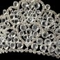 Silver Clear Crystal and Rhinestone Heart Tiara Headpiece 920