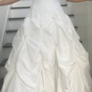 David Bridal White Satin Size 6
