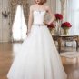 Tulle Draped Sweetheart Bodice Full A-Line Gown #804