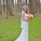 Ivory size 14 lace wedding gown