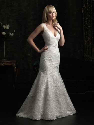 Allure bridal Ivory lace size 8 #837