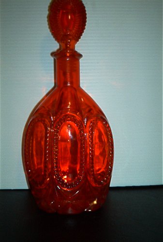 RUBY RED GLASS CARAFFE