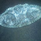 LEAD CRYSTAL RELISH DISH