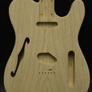 Unfinished Chambered Swamp Ash Guitar Body, under 3.5 pounds!