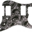 BLACK PAISLEY - 2 HUMBUCKER STRAT PICKGUARD - NEW!!!