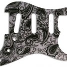 BLACK AND SILVER PAISLEY STRAT PICKGUARD - NEW!!!