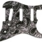 BLACK AND SILVER PAISLEY STRAT PICKGUARD - NEW!!!