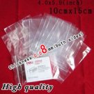 Clear Reclosable Zip lock Bags "4.0 X 5.9" (100 Pcs)