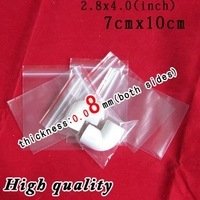 Clear Reclosable Zip lock Poly Bags "2.8 x 4.0" (100 Pcs)