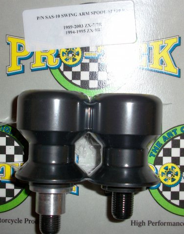 Pro-tek Swing Arm Spool Slider Kawasaki 1995 1996 1997 1998 1999 Ninja ZX7R ZX7RR Black SAS-10K