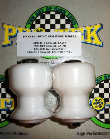 Pro-tek Swing Arm Spool Slider Yamaha 1994 1995 1996 1997 1998 YZF750 YZF1000 White SAS-11W